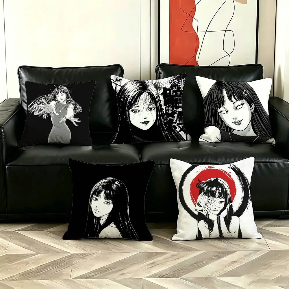 Japan Manga Junji Ito Tomie Pillow Case Cushion Cover Throw Pillow Case For Car Sofa