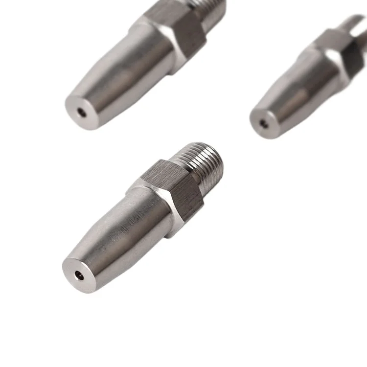 SS Ruby Liquid Column Flow Nozzle High Pressure Paper Mill Paper Cutting Water Needle Linear Solid Stream Jet Nozzle Industrial