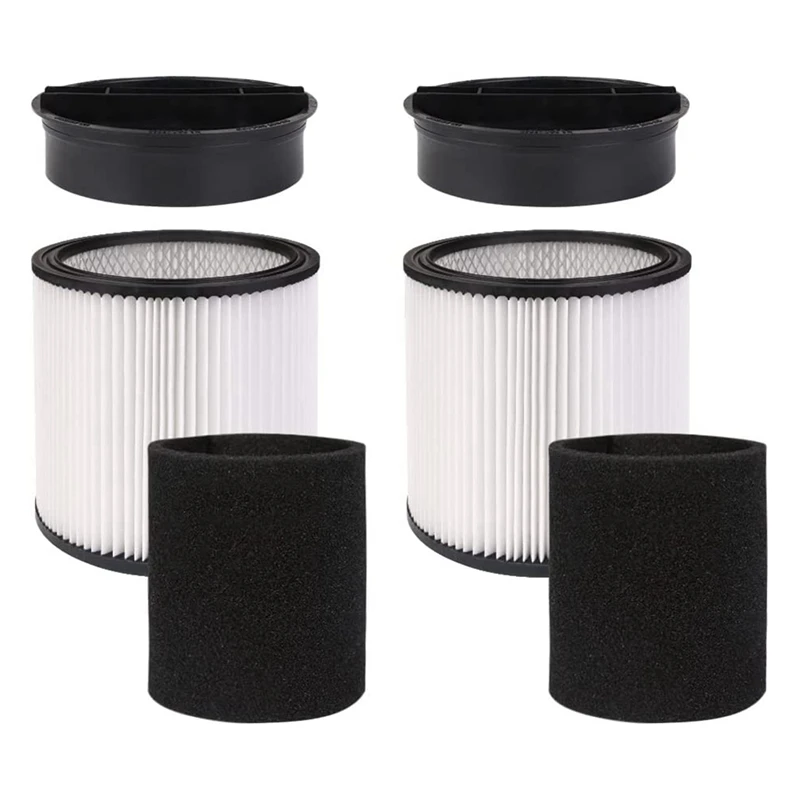 HEPA Cartridge Filters With Lid For Shop-Vac Shop Vac 90304,90350,90333,90585 5 Gallon And Above Wet Dry Vacuum Cleaners