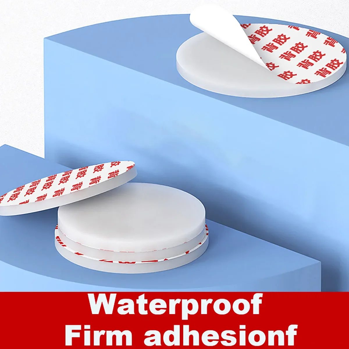 10/20/50/100Pcs Self-Adhesive Silicone Rubber Solid Disc Diameter 20/30/40/50/60-100mm White Round Seal Gaskets Thickness 1-5mm
