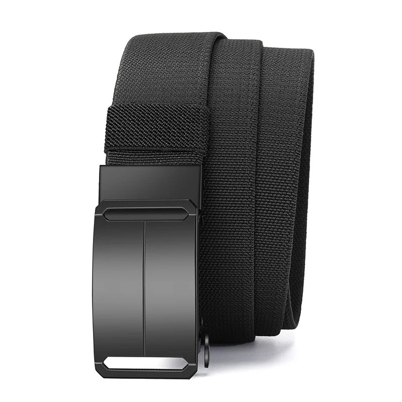 Neuer Golf-Sportgürtel, elastischer Gürtel für Herren, taktischer Gürtel mit Metallschnalle, robuster, dehnbarer Nylongürtel für Herren, Militärgürtel, 115–150 cm, große Größe. – Detail 9