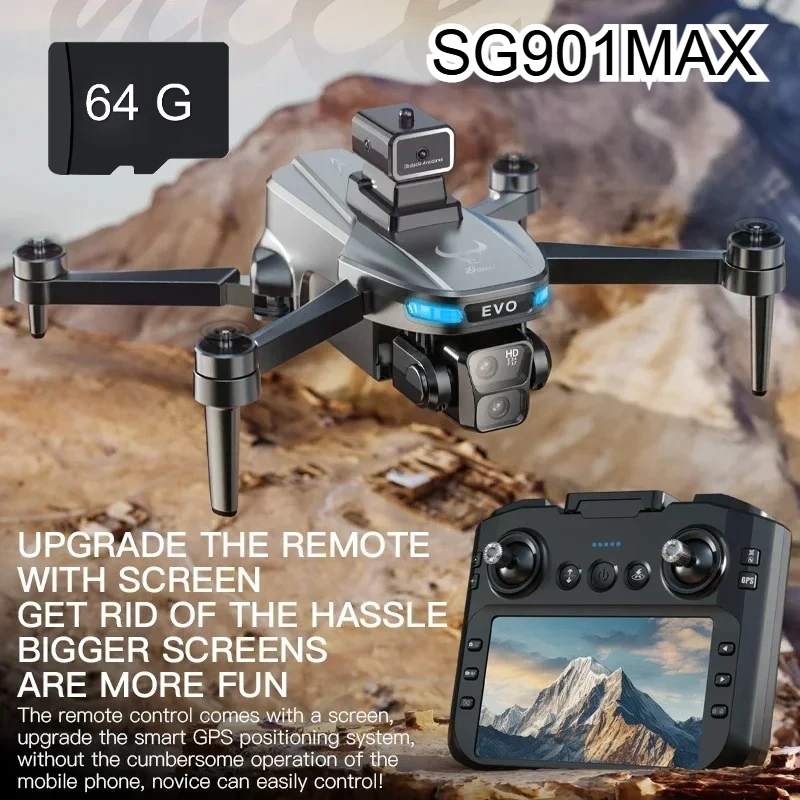 

Edward 901 MAX GPS Drone 4k Profesional 5G FPV WiFi With HD Camera ESC 360° obstacle avoidance Brushless Motor RC Quadcopter Toy