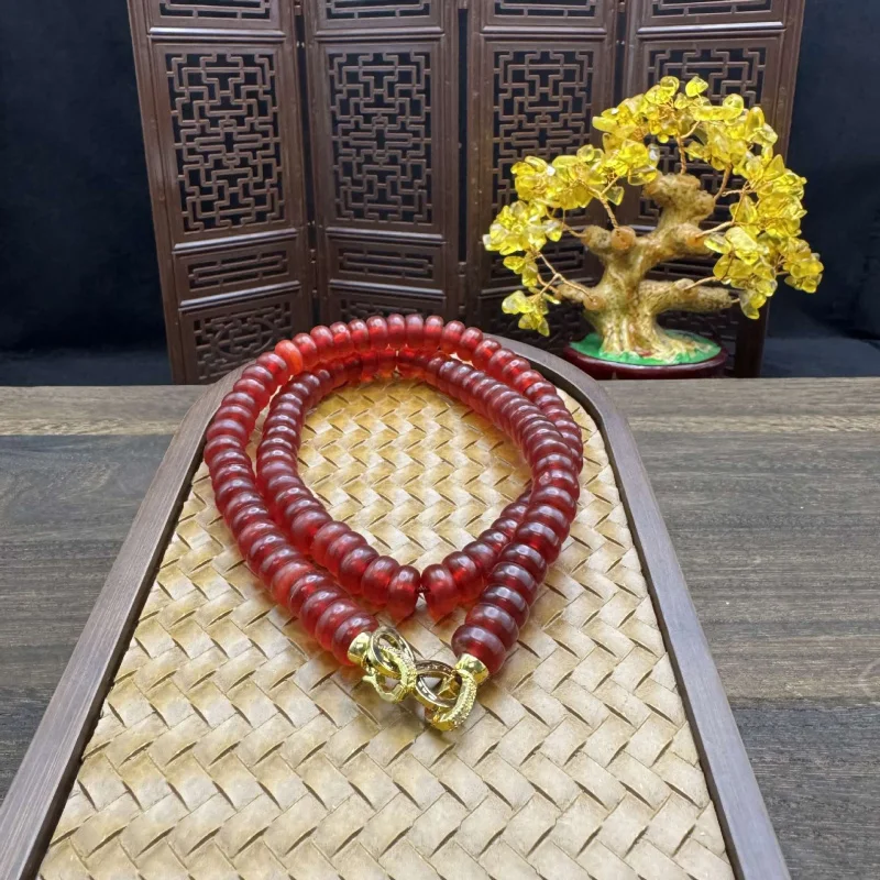 Tibetan Style Ox Horn Abacus Dzi Beads Accessories Bracelet Necklace Jewelry