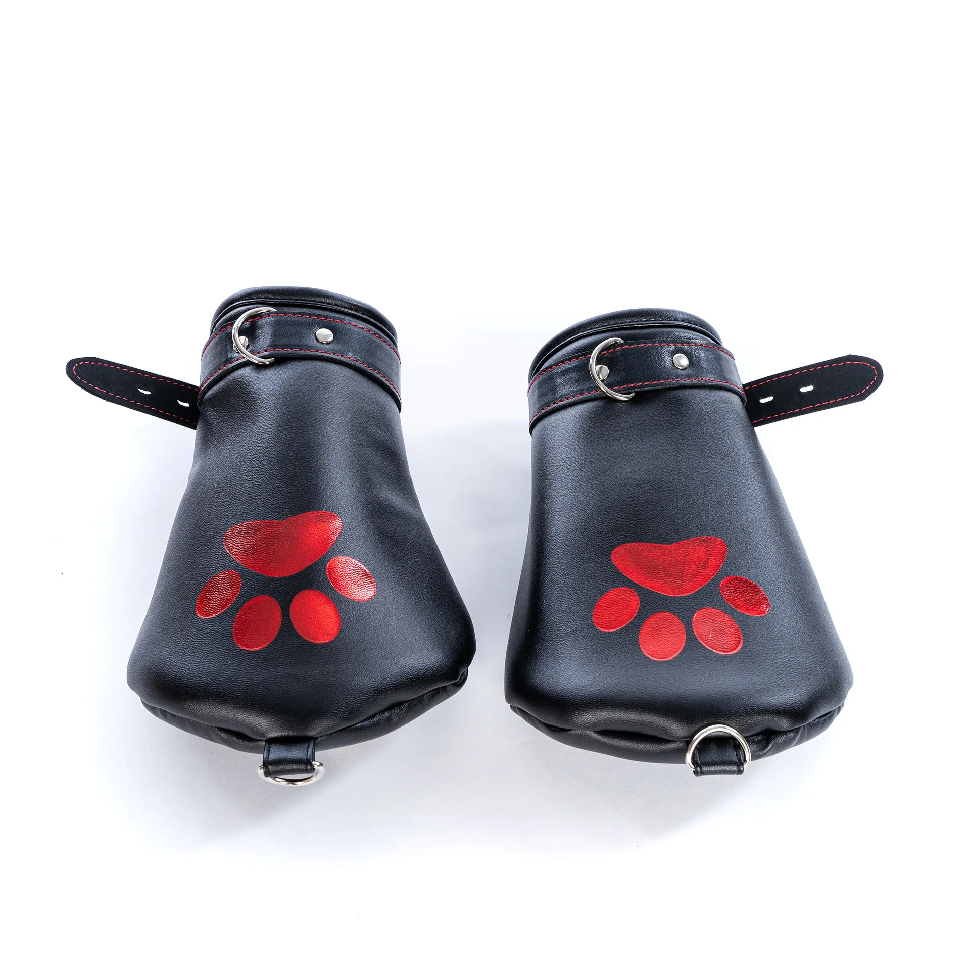 BDSM Dog Display Leather Bondage Kit Adjustable Choker Restrain Hand Foot Games Harness for Men Women Couples Game Sex Toys Set