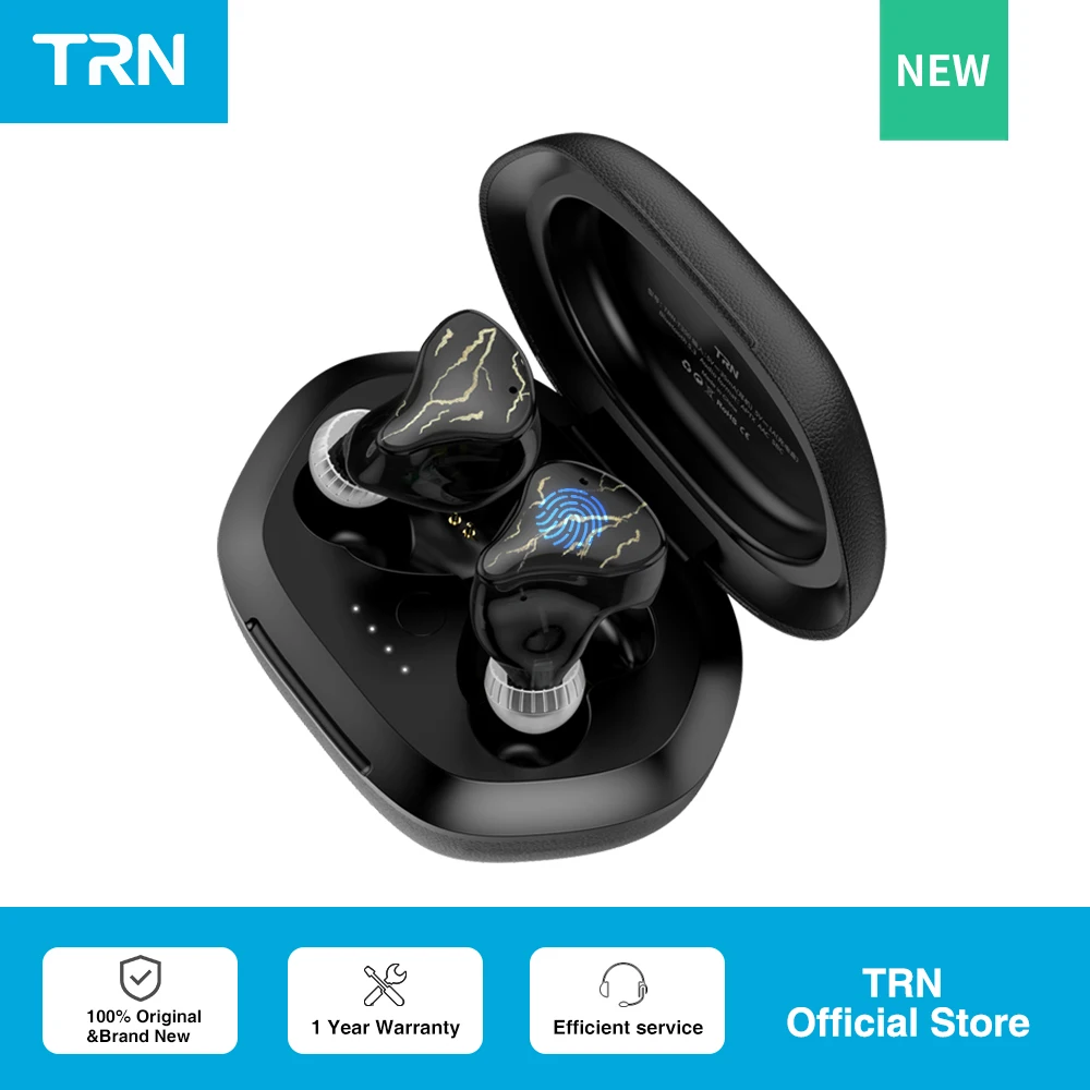 

TRN T350 TWS Bluetooth Earphones Knowles 1BA+1DD compatible Bass Headset Bluetooth 5.3 In-Ear HIFI Wireless Cancelling Headset