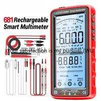 ANENG 681 Rechargable Digital Professional Multimeter Non-contact Voltage Tester AC/DC Voltage Meter LCD Screen Current Tester