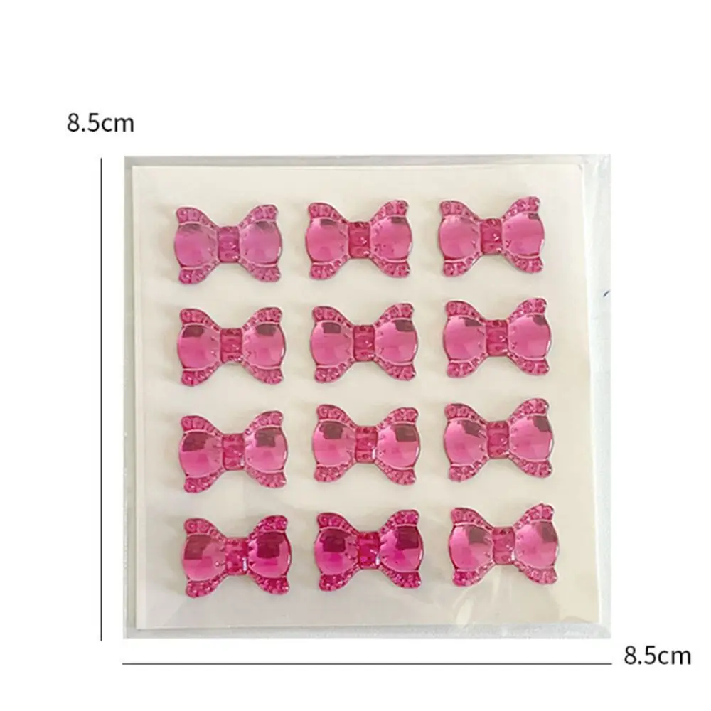 Cute Bow Drill Stickers Cartoon Creative Decorative Sticker Delicate 3D Stereoscopic Ledger Decoration Materials Kindergarten