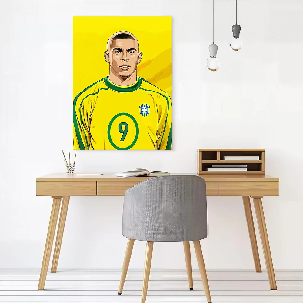 Ronaldo Nazario Canvas Poster Customizable Printed Canvas Painting Wall Art for Fans Modern Home Decoration Living Room Decor