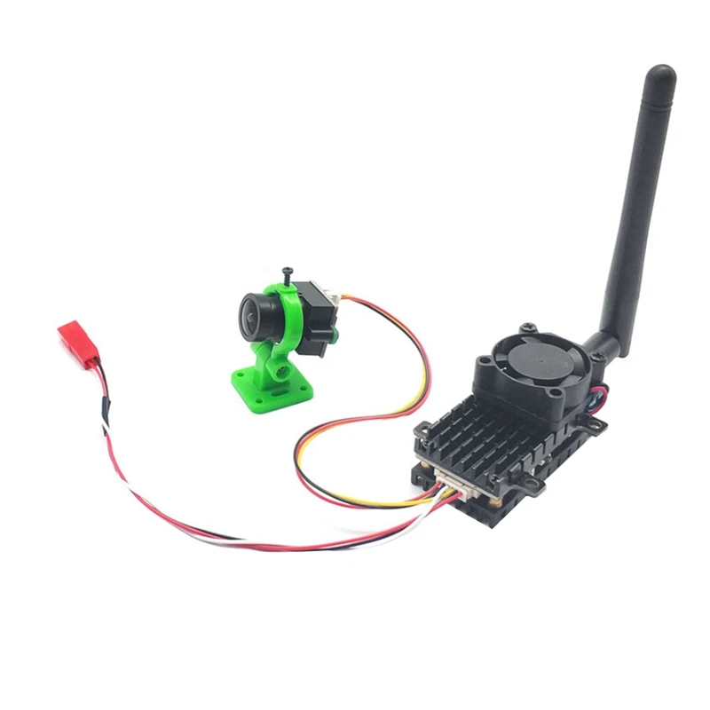 

A37T-5.8Ghz 2W FPV VTX Transmitter+1000TVL Cam 2000MW 48CH Audio Video Transmitter For RC FPV Long Range Drone
