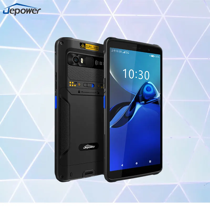 

Промышленный КПК Jepower F35M5 с высокопроизводительным восьмиядерным процессором 2,4 ГГц, 6-дюймовым экраном, Android 12.0, усиленной защитой и RFID для управления складскими запасами и логистикой
