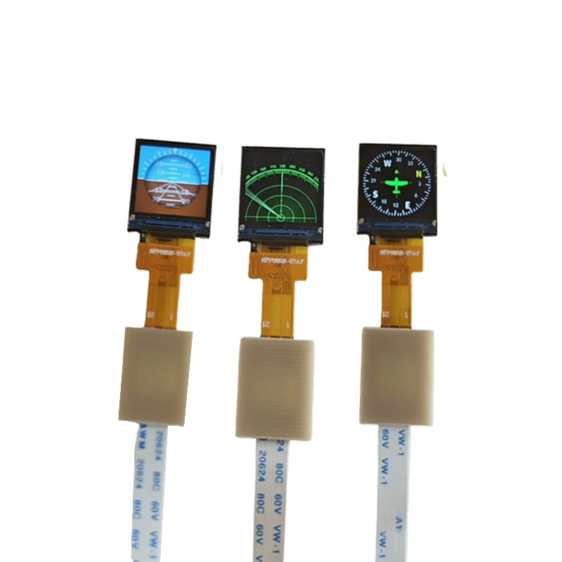 

1Set 0.85inch Mini Flight Instrument Display Simulator Cockpit with Panel Parts for RC Fixed-Wing Airplane/FPV Drone/Car Model