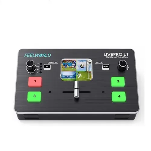 FEELWORL LIVEPRO L1 Multi-format Video Mixer Switcher inputs multi camera production USB3.0 live streaming Youtube