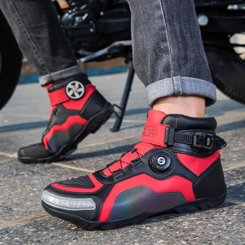 

Мотоциклетная велосипедная обувь для мужчин, новинка 2026, рыцарь, четырехсезонные короткие ботинки для гонок по бездорожью, четырехсезонное мотоциклетное оборудование