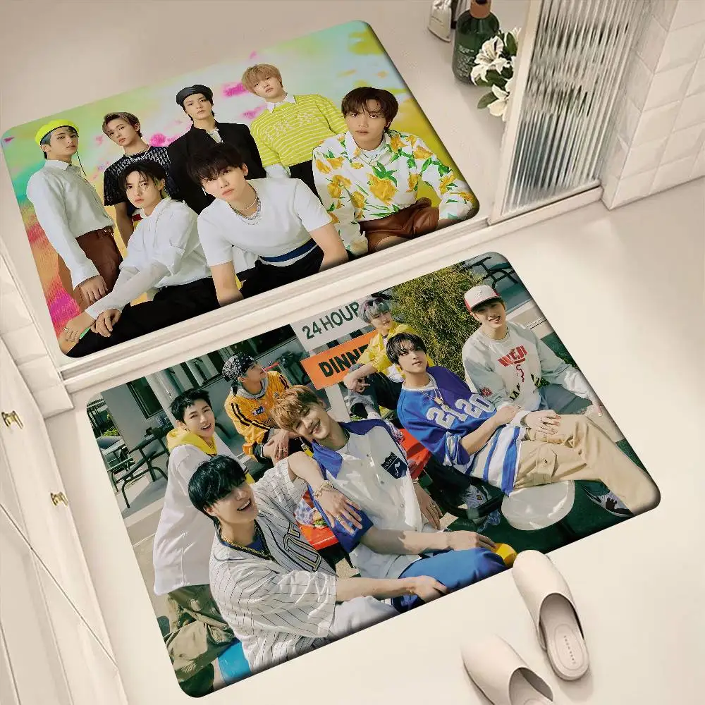 D-Dream Kpop Boy Group N-Nct الكلمة حصيرة عدم الانزلاق غرفة الغسيل حصيرة الغسيل ديكور شرفة غرفة المعيشة الطفل Alfombra