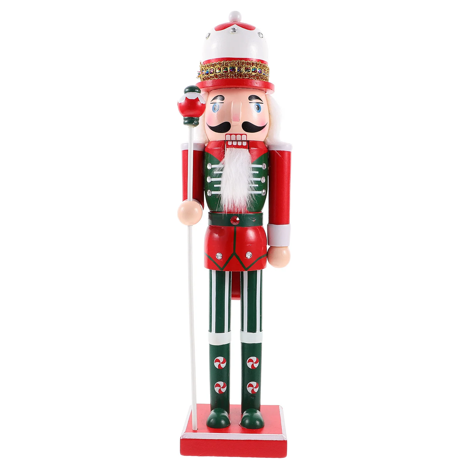 

Christmas Nutcracker Decor Wooden Xmas Nutcrackers Unique Festival Ornament Desktop Display for Holiday Celebration Decorations