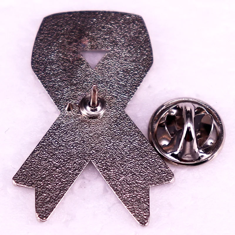 Metastatic Breast Cancer Ribbon Enamel Pin Badge Brooch Jewelry