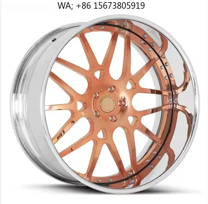 

for Car Rims 18 19 20 21 22 23 24 26 Inch 5x120.65 Gold Plated Chrome Deep Lip Forged Wheels Luxury high-end customization