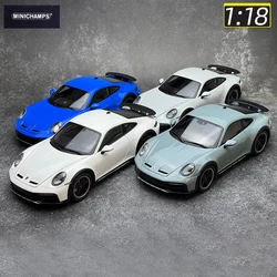 minichamps Diecast model 1:18 scale New 911 DAKAR -2022 911(992) GT3 RS 2024 Car model Metal model static decoration collection