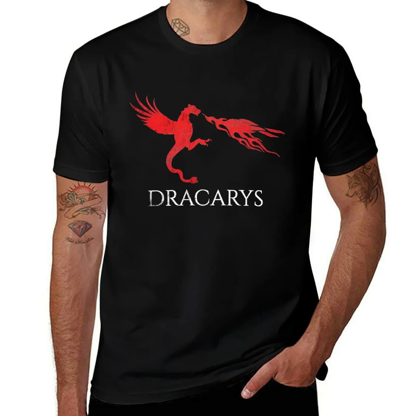 Футболка Dracarys Dragon Fire Drogon, повседневная футболка больших размеров