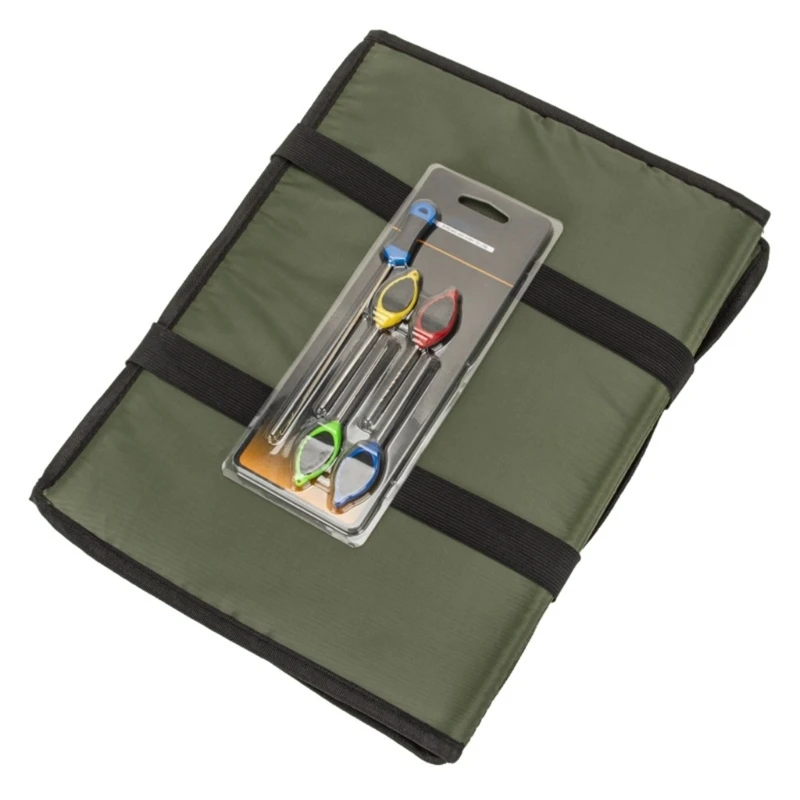 Fishing Unhooking Pad Fish Gear Weigh Slings Mat with Baiting Needle Enduring