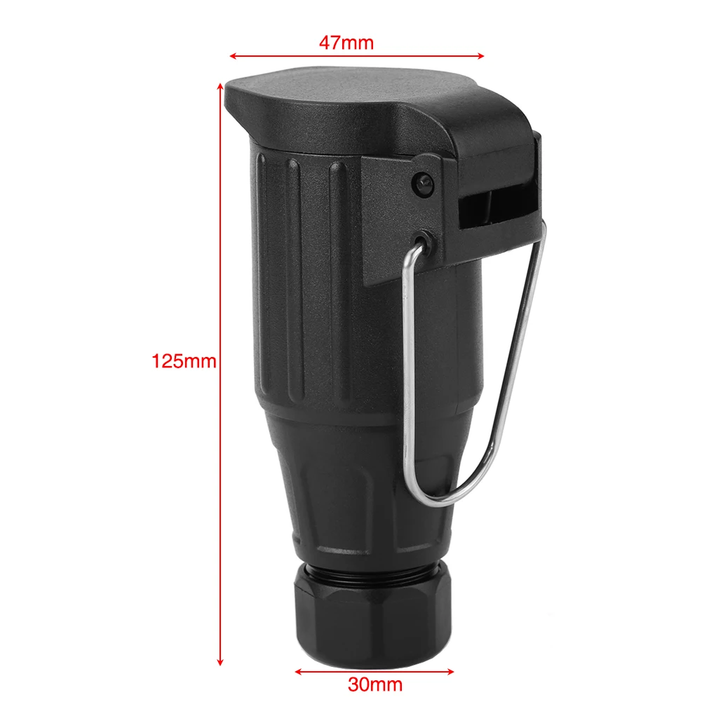 12V 13 Pin Plastic Trailer Plug Socket Wiring Connector Adapter for Caravan Towbar Towing