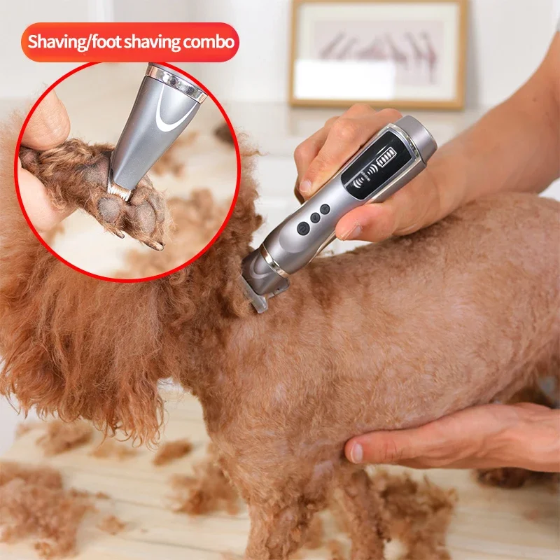 Electric Pet clippers USB Charging Pet Foot hair trimmer Professional Cat Dog Electric Grooming Remover Pet Shaver 2N1