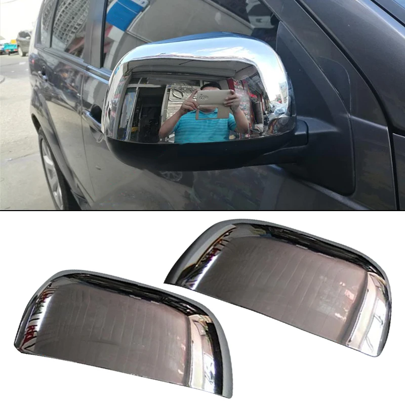 

1 Pair Front Chrome Side Rearview Door Wing Mirror Cover Trim Fit for Mitsubishi Outlander 2007 2008 2009 2010 2011 2012 ABS