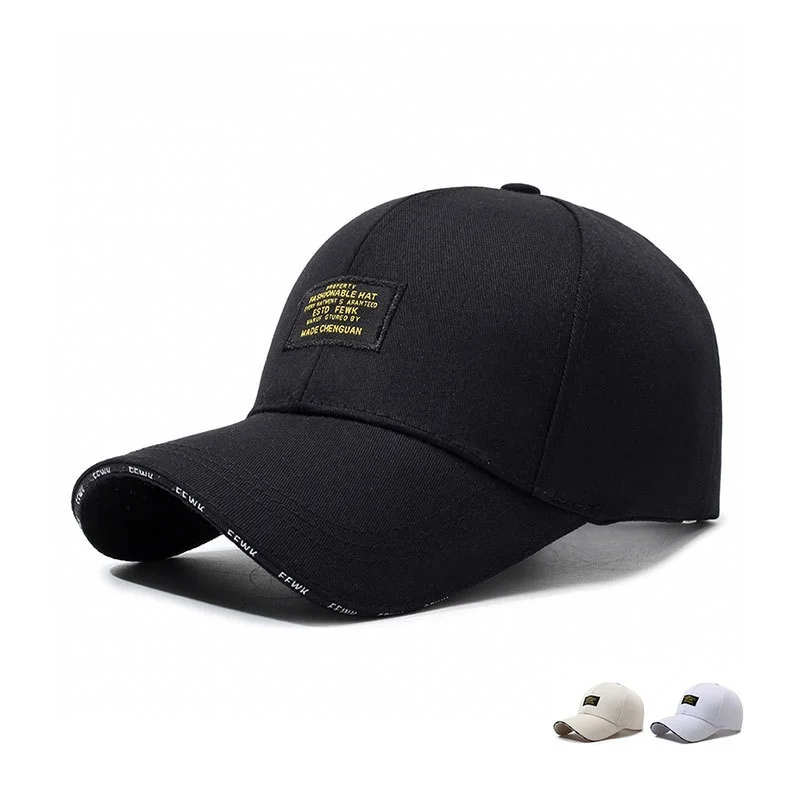 

Unisex Daily Wear Hats Cloth Label Face Small Duckbill Cap Stiff Smooth Stylish Baseball Cap Cycling Rock Climbing Hiking
