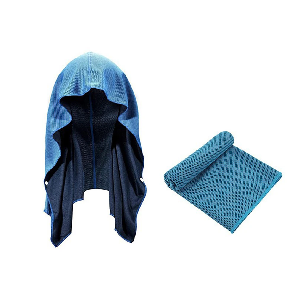 Cooling Hoodie Towel, Quick Drying Absorbent Cooling Towels For Neck Face, Sun Protection Cooling Neck Wraps