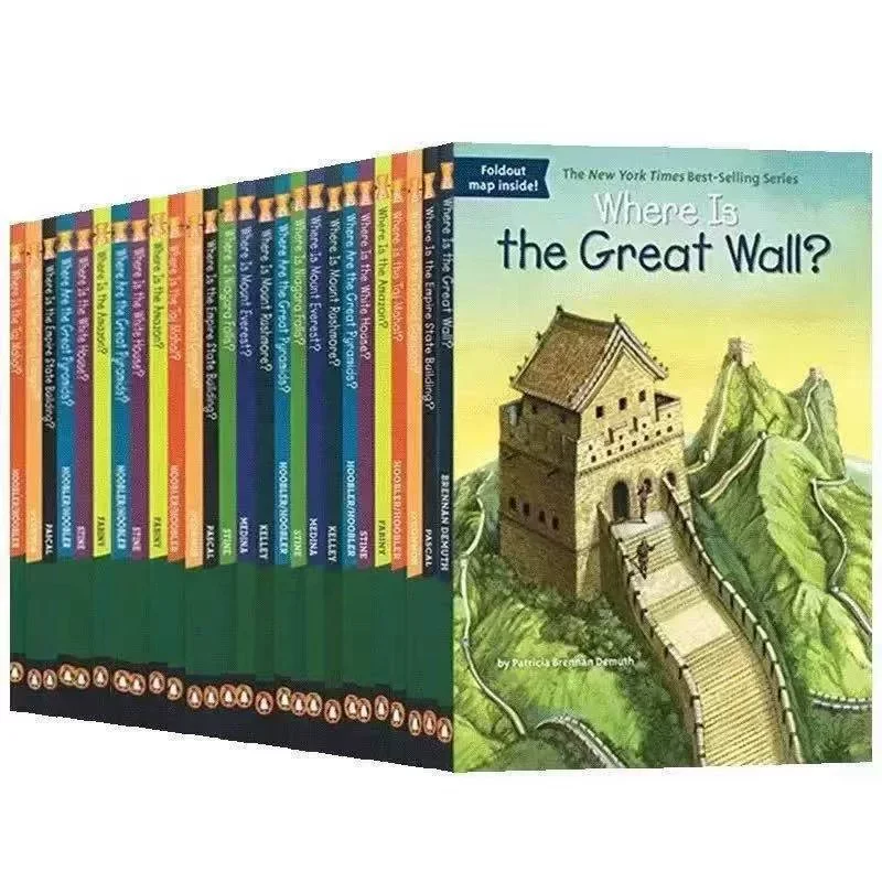 30 Books/Set Where Is Children's English Popular Science World Geographical And Historical Sites Book Early Education Learning