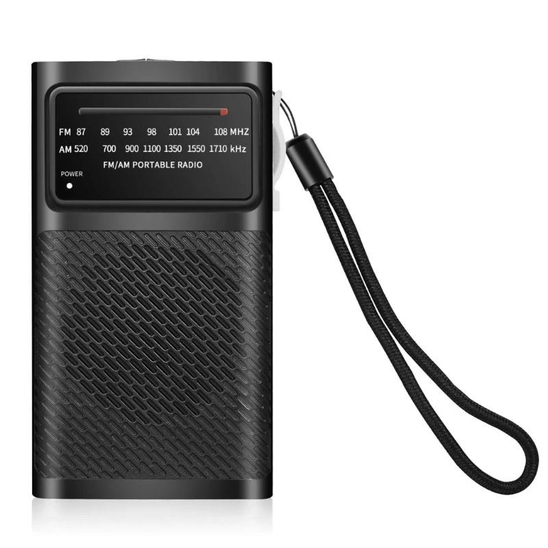 Portable Radio AM FM Battery Powered Radio with Loud Speaker Headphone Port Small Radio Back Clip Excellent Drop Shipping