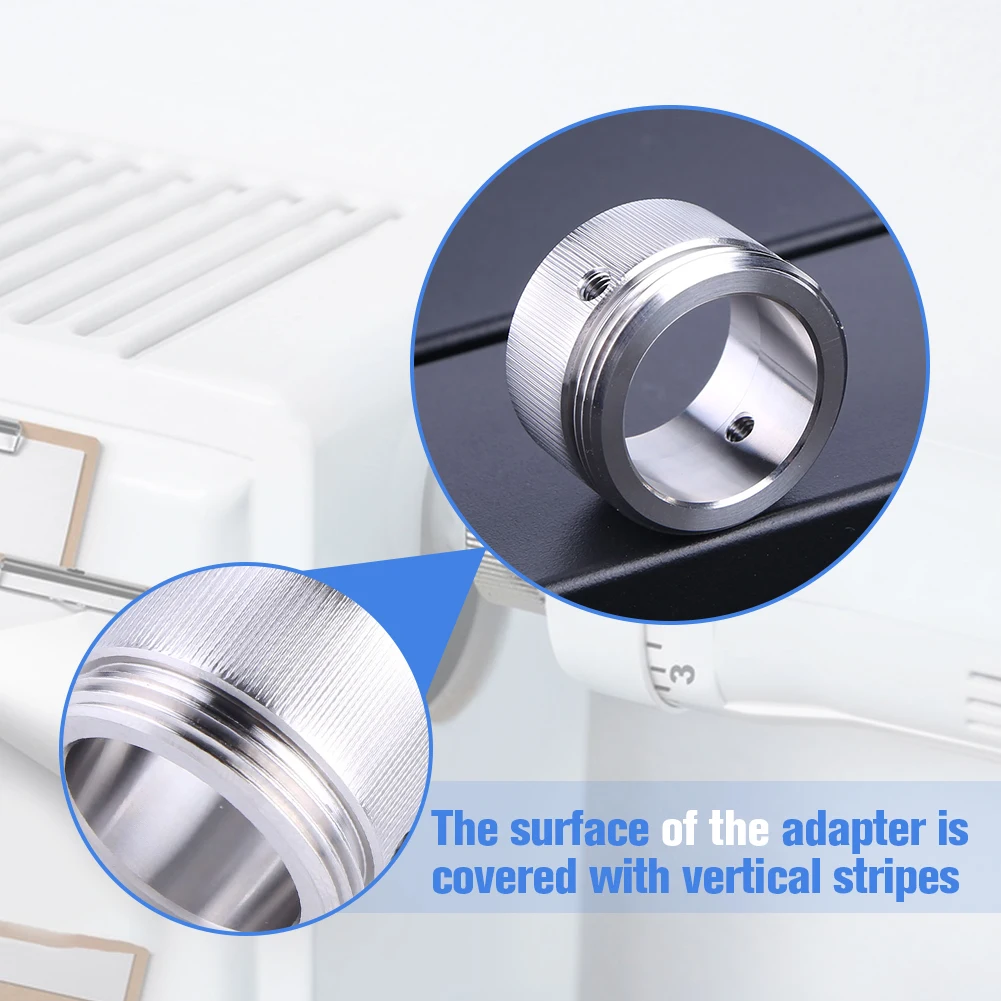 محول صمام الحرارة من الفولاذ المقاوم للصدأ مع خطوط عمودية محول صمام التدفئة M30 X 15 محول ترموستات للحمام المطبخ #3