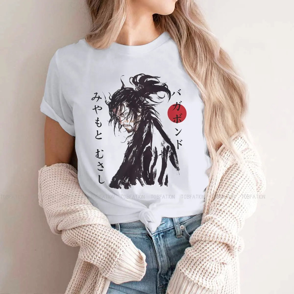 Vagabond Essential Style TShirt for Girl Miyamoto Musashi Japanese Swordman Comfortable New Design Gift Clothes  T Shirt Stuff