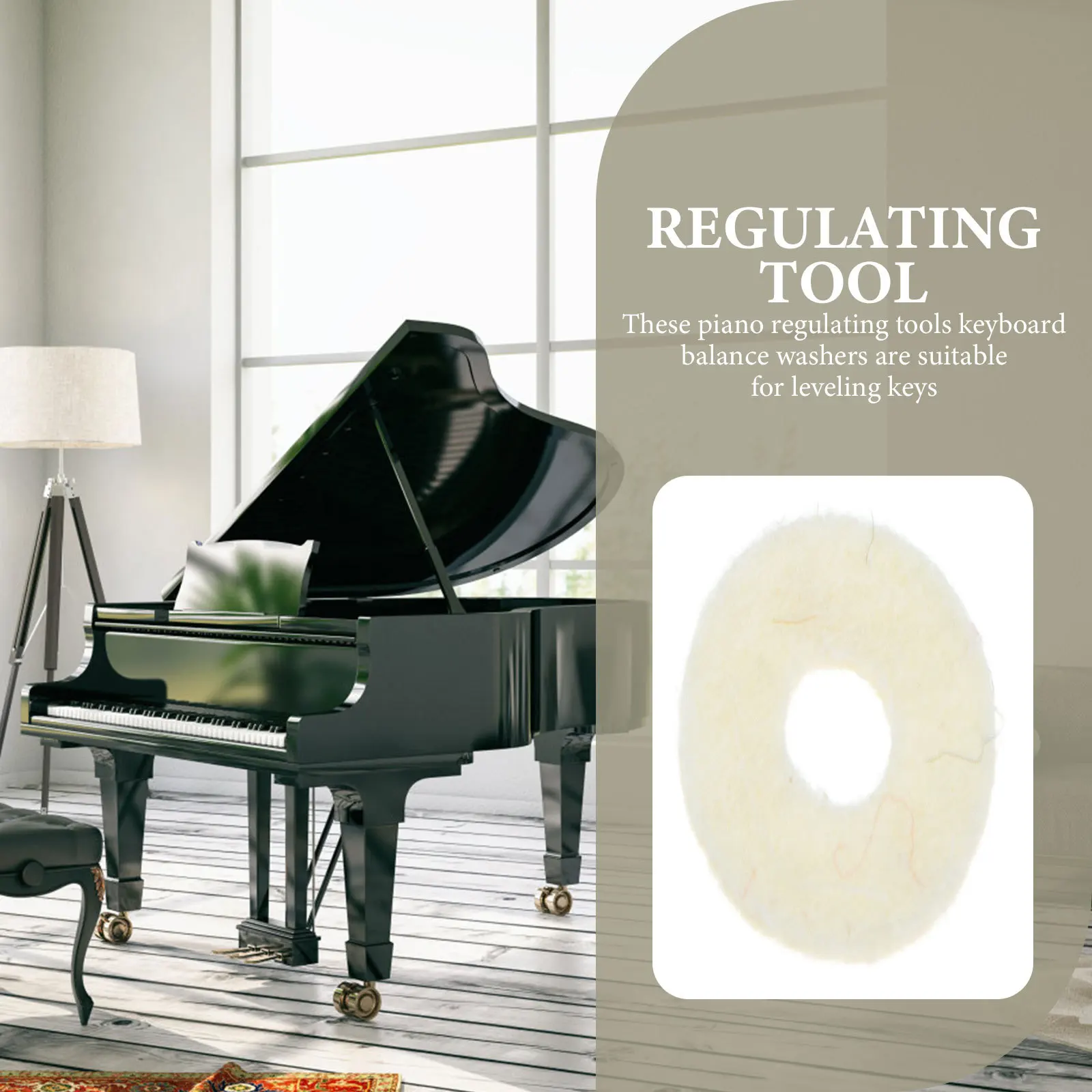 90 قطعة من غسالات اللباد الاحترافية لتسوية توازن المفاتيح، بديل مثالي لغسالة البيانو التي يتم ارتداؤها أو تناول اللكمات