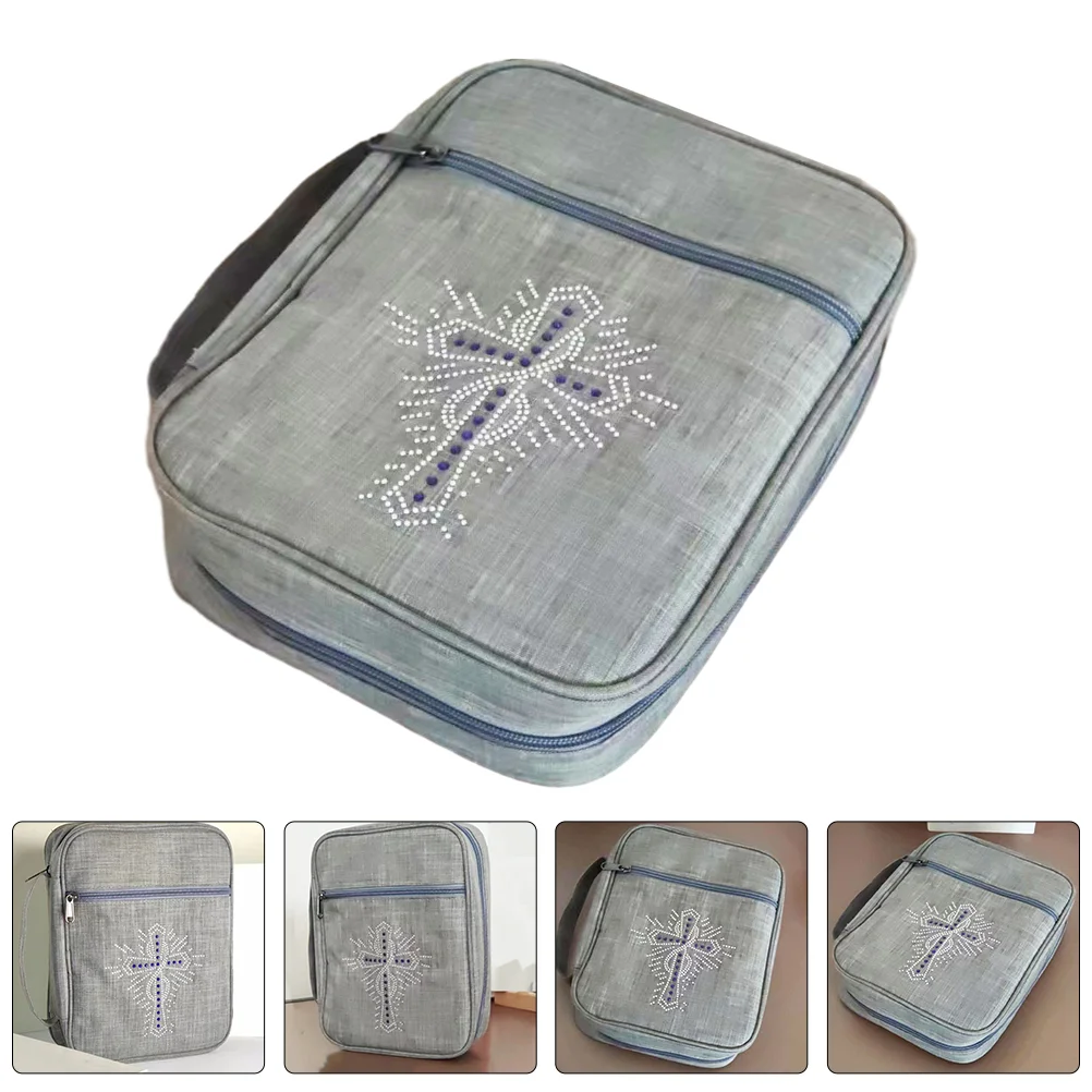 Bag Book Bible Pack The Tote Bags for Women Notebook Case Multifunction Polyester