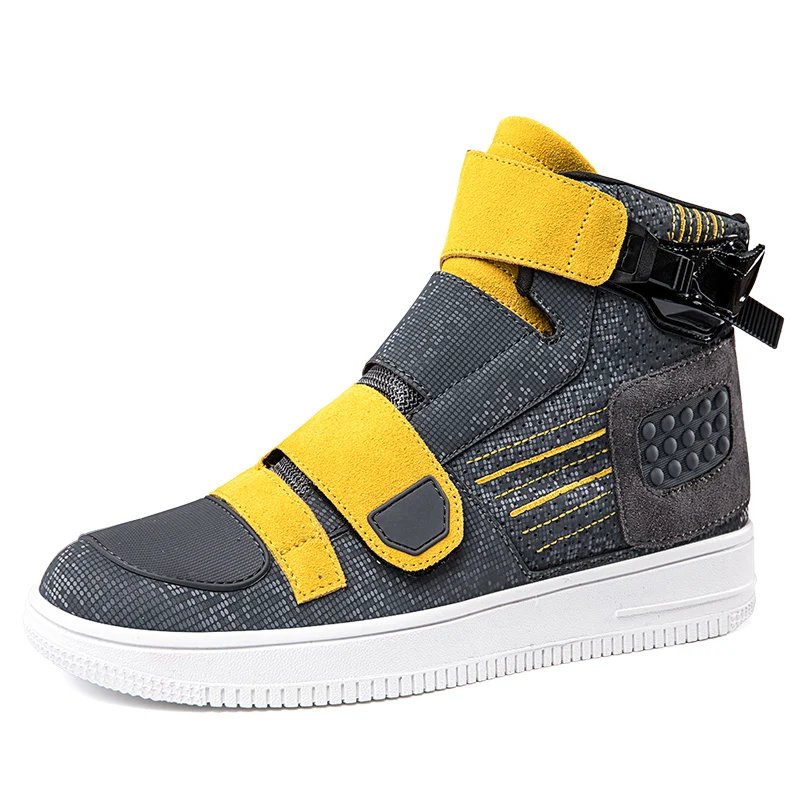 

Motorcycle protective riding boots men four season high top fashion off-road anti slip breathable racing equipment cycling boots