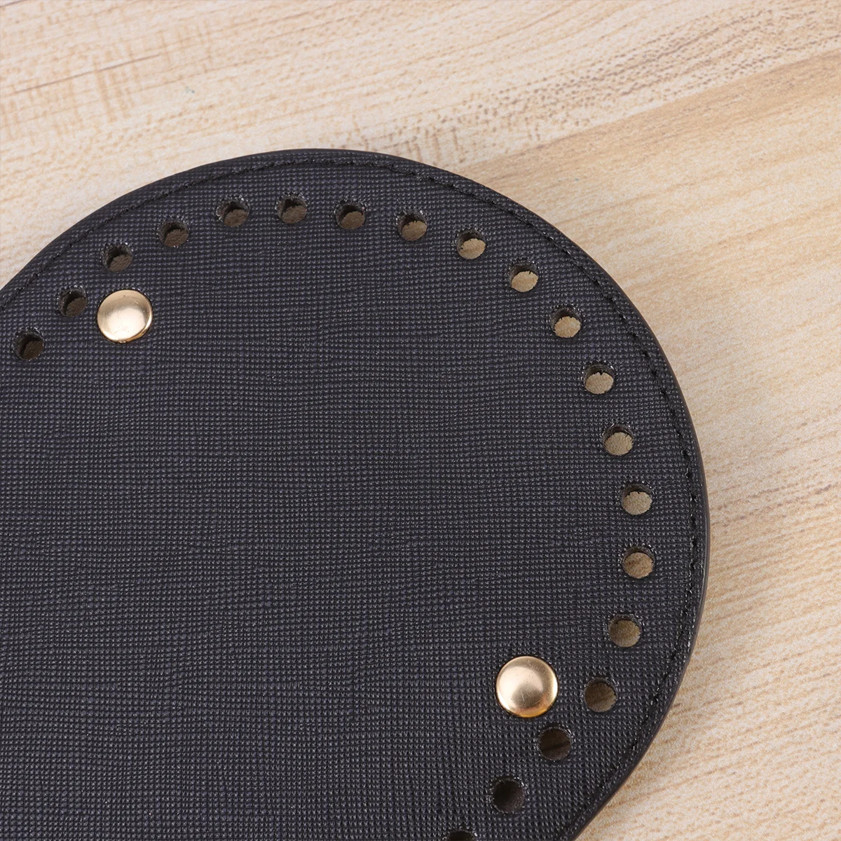 

1Pcs Oval PU Bag Bottom Pad Accessories for Handmade DIY Knitting Bags Durable 4 Nails Holes Elegant Yellow