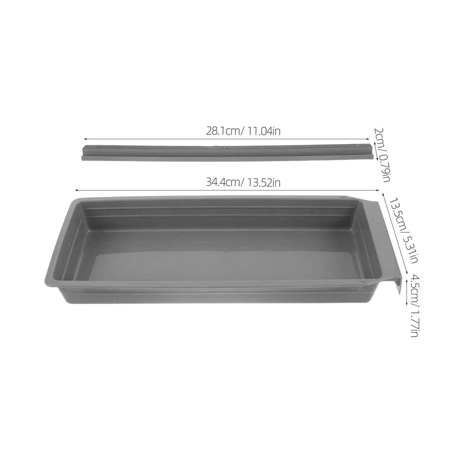 2 Sets Industrial Sewing Machine Table Drawer Plastic Sliding Rail Organizer Side Storage Drawer for Sewing Accessories Bobbin view 4