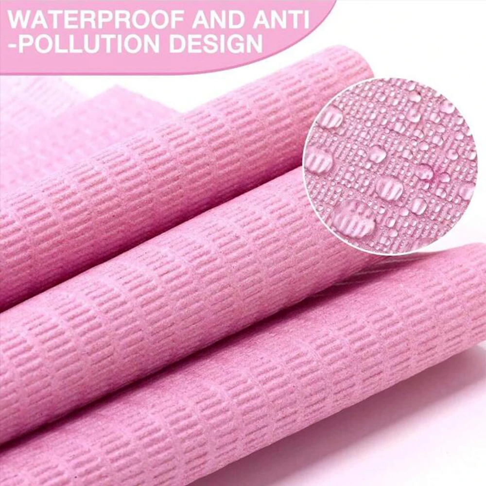 20Pcs Disposable Nail Table Towels Mat 33.02*45.72cm 3 Ply Foldable Table Mat Waterproof Nail Pad for Salon Practice Manicure