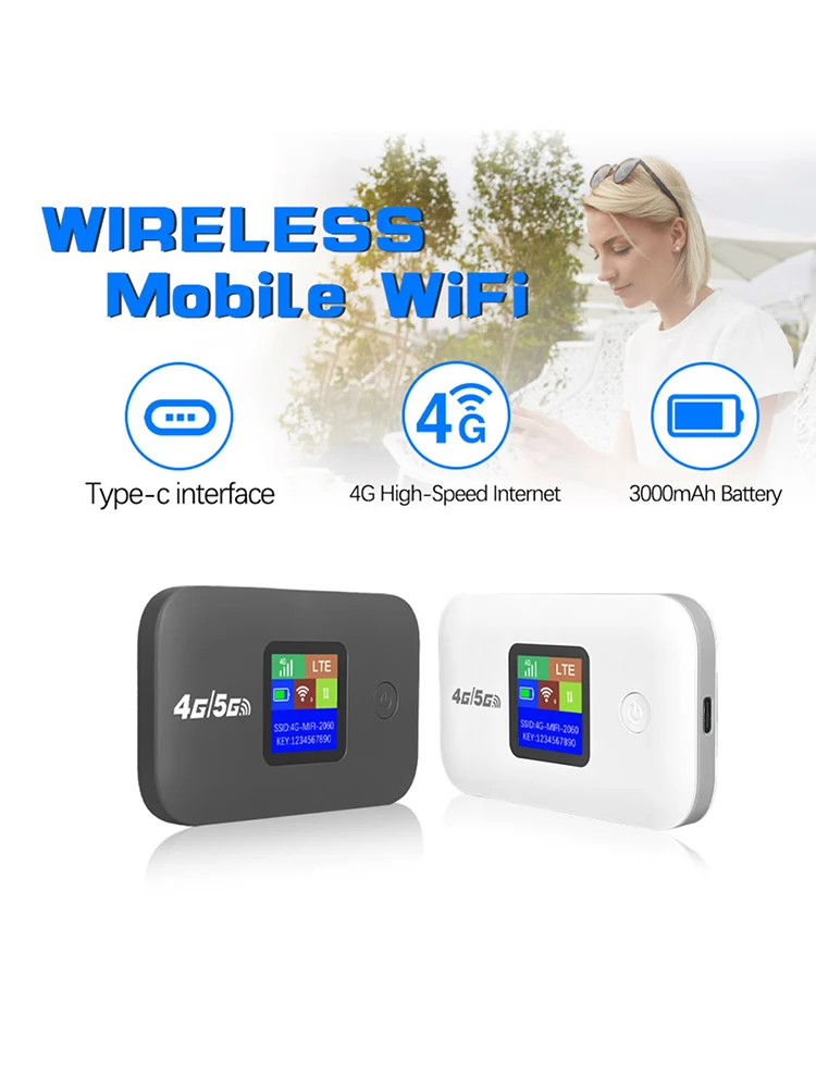 

Wireless Hotspot 3000mAh Mini Outdoor WIFI Hotspot 150Mbps Wireless Portable Router with SIM Card Slot Mobile Pocket WiFi Router
