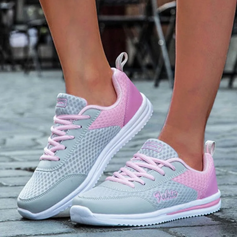 Zapatillas de deporte para mujer, moda 20225, nuevos zapatos transpirables, zapatillas vulcanizadas para mujer, zapatillas de deporte femeninas con cordones para mujer