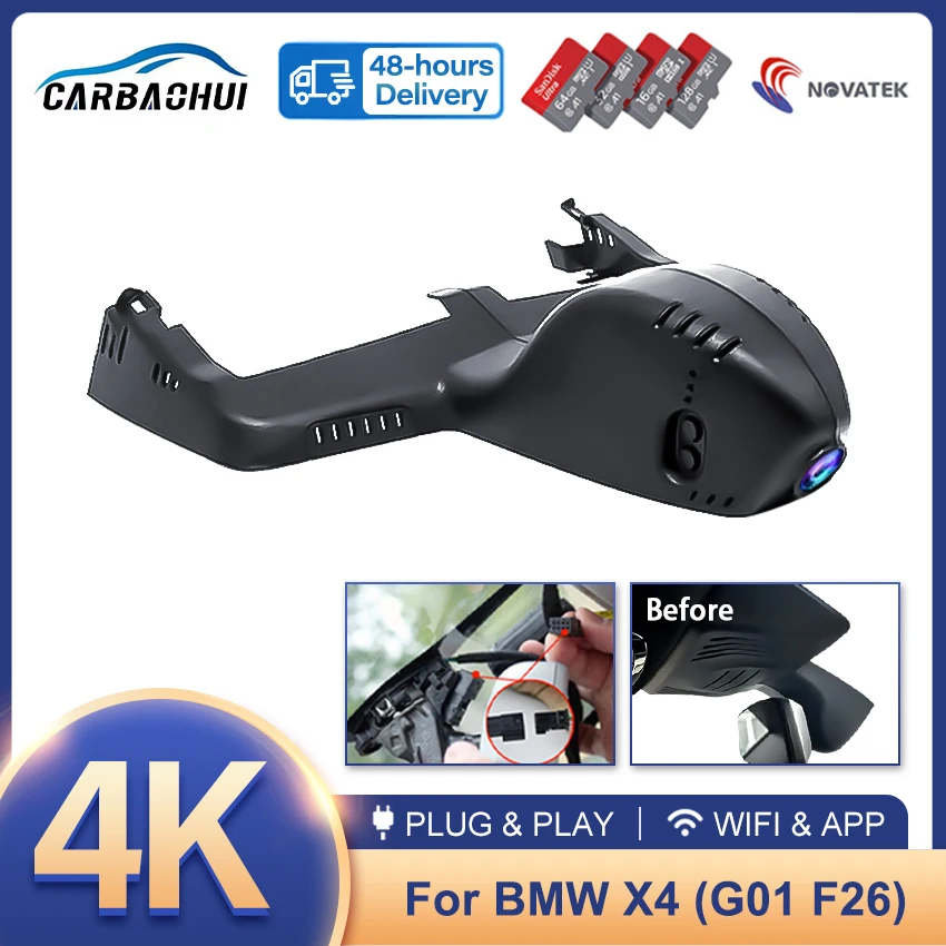 pour-bmw-x4-g02-f26-2019-2020-2021-2022-2023-avant-et-arriere-4k-hd-dash-cam-camera-enregistreur-dashcam-wifi-voiture-dvr-dispositifs-d'enregistrement