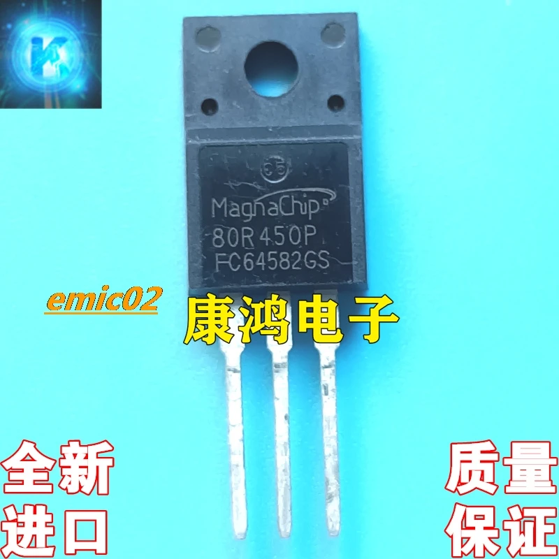 10pieces Original stock  80R450P MMF80R450P TO-220F MOS 11A 850V