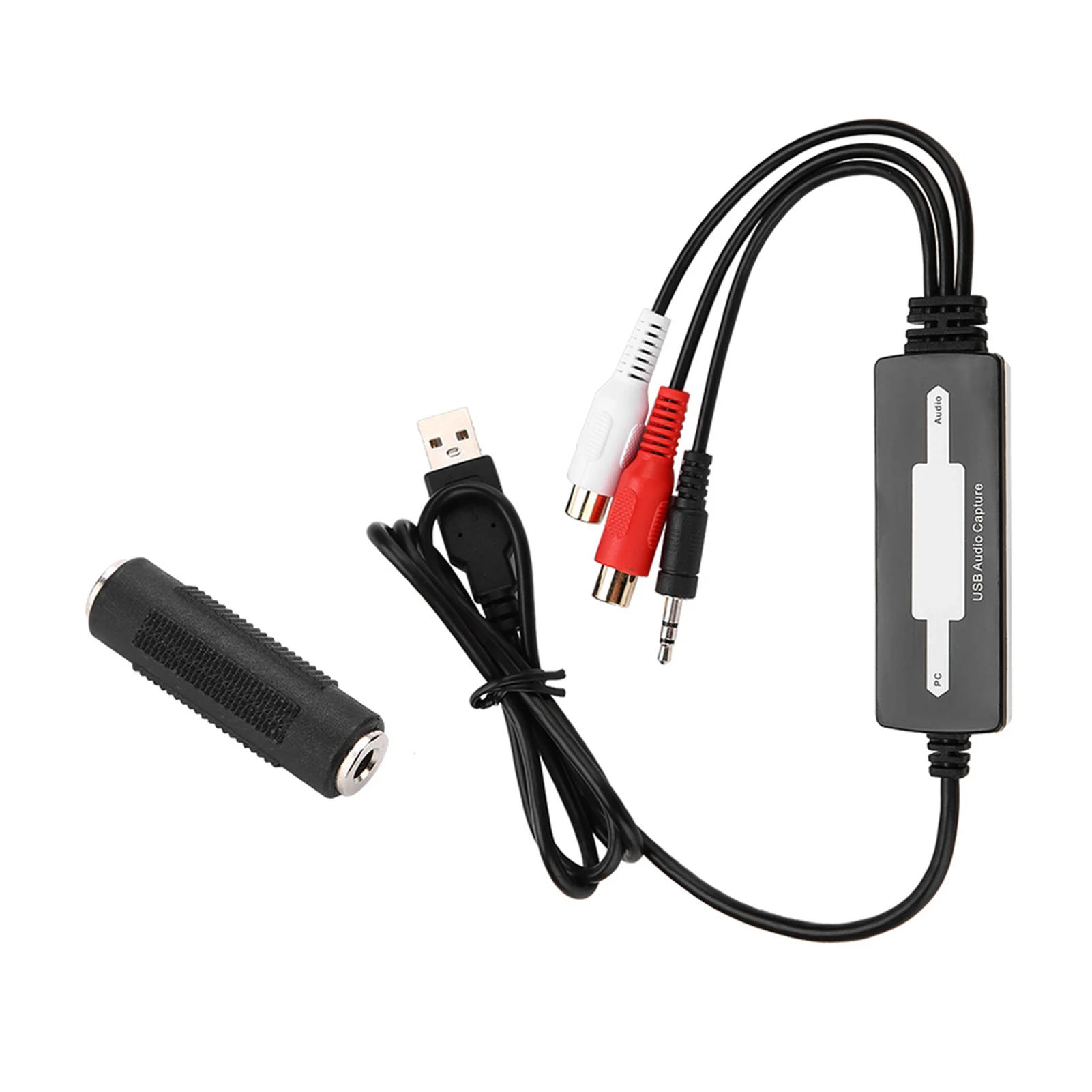 USB Audio Capture Recorder Card Converts Turntables Cassettes to MP3/WAV USB Audio Capture Recorder