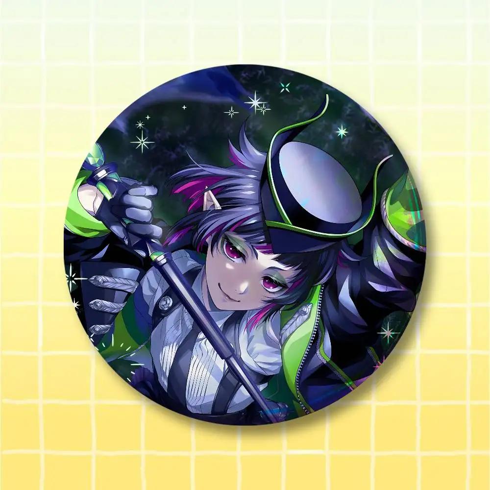 T-Twisted Wonderland lilia Pin Buttons Round Badge for Clothes Bags Hats Pins Accessories Backpacks Tote Bags Decor