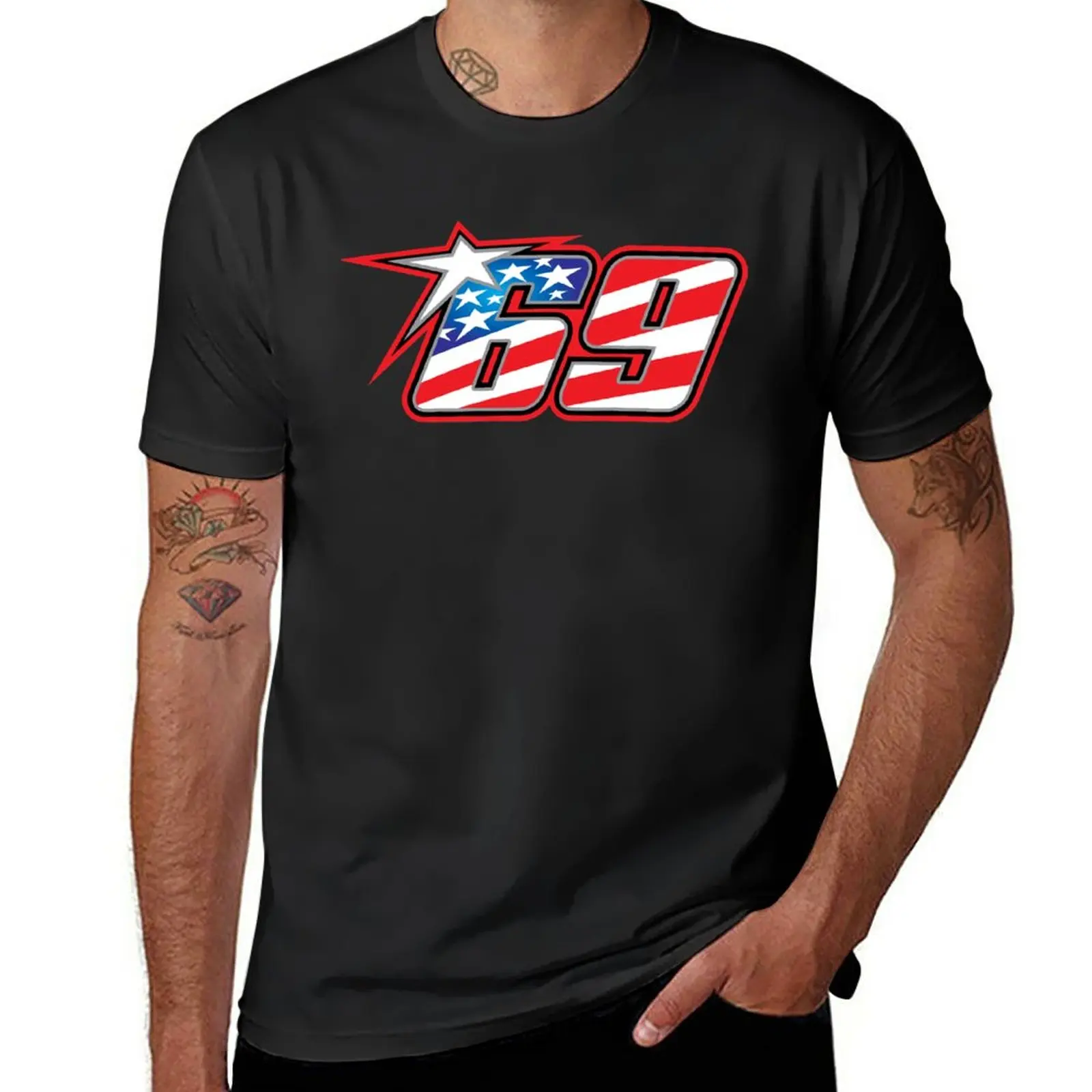 

New Nicky Hayden Number 69 T-Shirt.png T-Shirt customized t shirts Short sleeve tee men