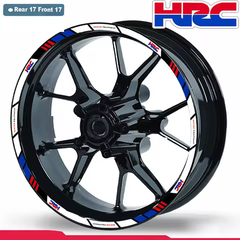 For Honda CBR HRC Wheel Stickers Motorcycle Accesories RR R F4i CBR500R CBR250R CB650R CB190R CB125R 650R 1000RR 600RR 250RR 600