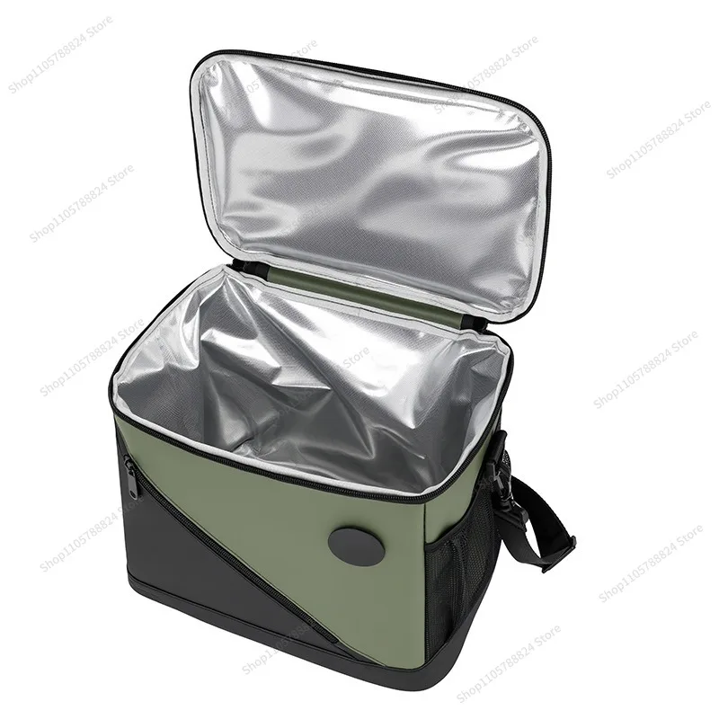 For Lunch Bag Large Capacity Oxford Cloth Outdoor Thermal Insulation Bag Crossbody Picnic Bag