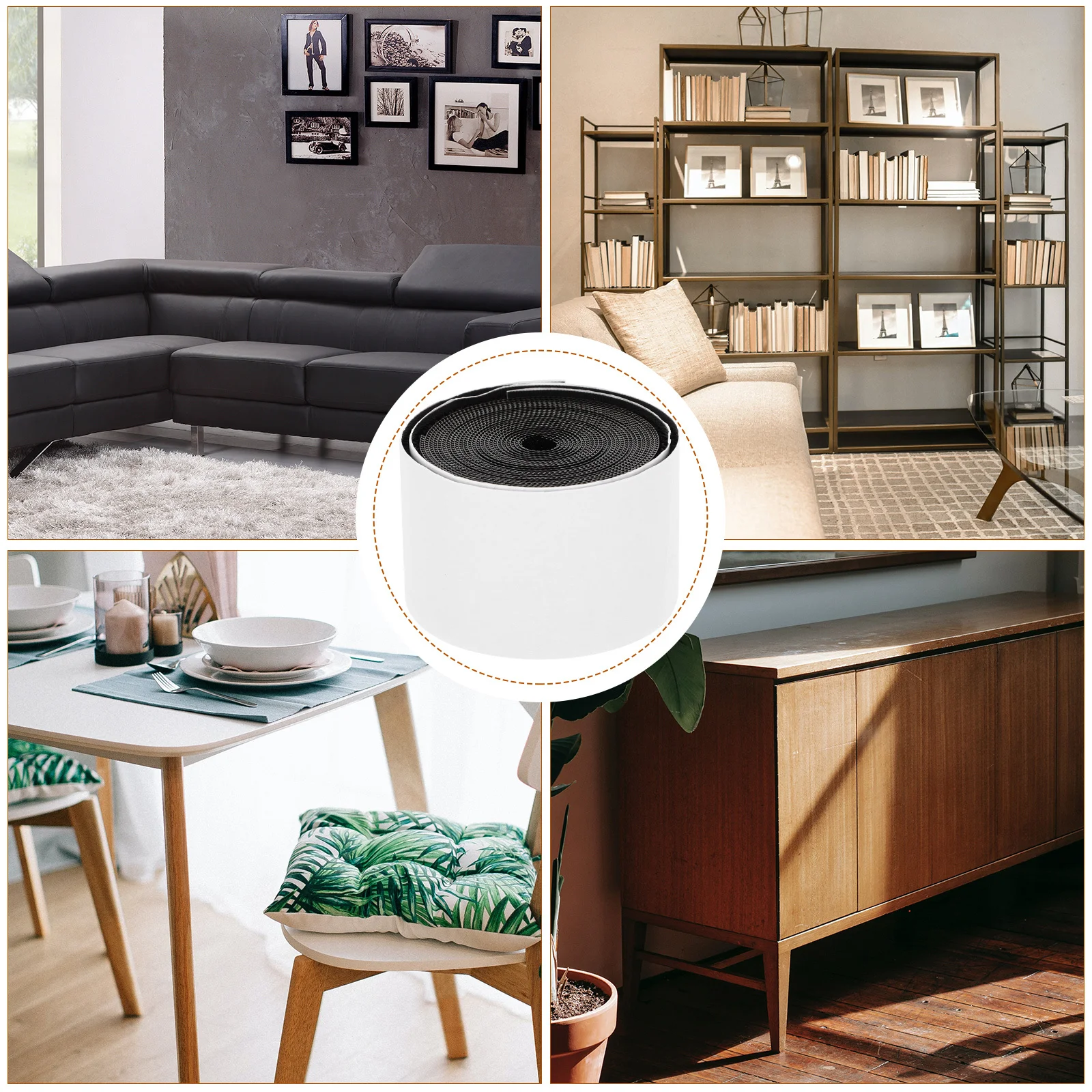 1 مجموعة تحت أريكة مانع للحيوانات الأليفة أطفال فجوات السرير حشو حاجز خفيف الوزن حافة لينة للأريكة سرير خزائن لاصقة #6