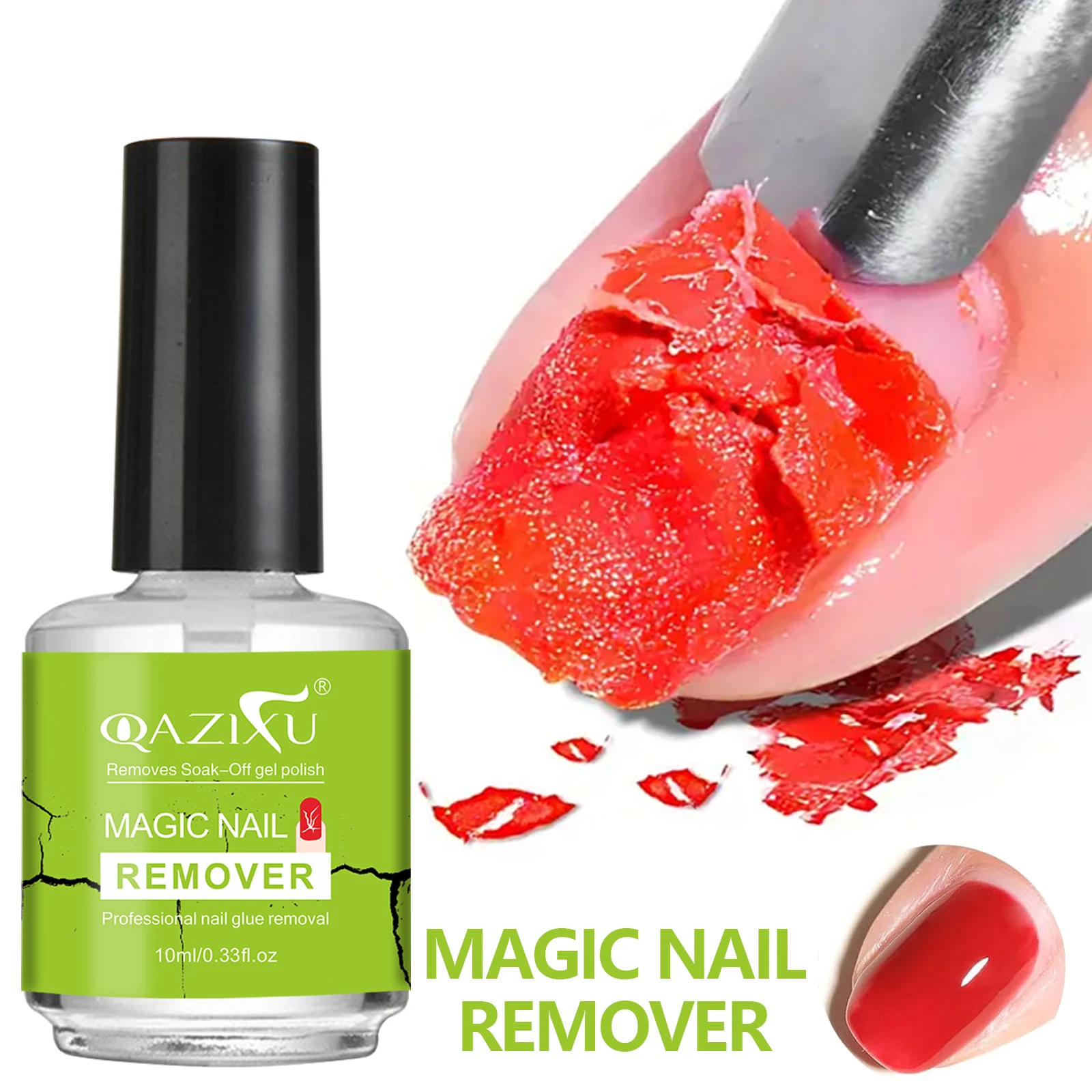 Removedor de Esmalte de Uñas en Gel QAZIXU, Limpieza UV, Remoción Rápida y Fácil, Herramientas para Decoración de Uñas, Apto para Uñas Naturales y Postizas